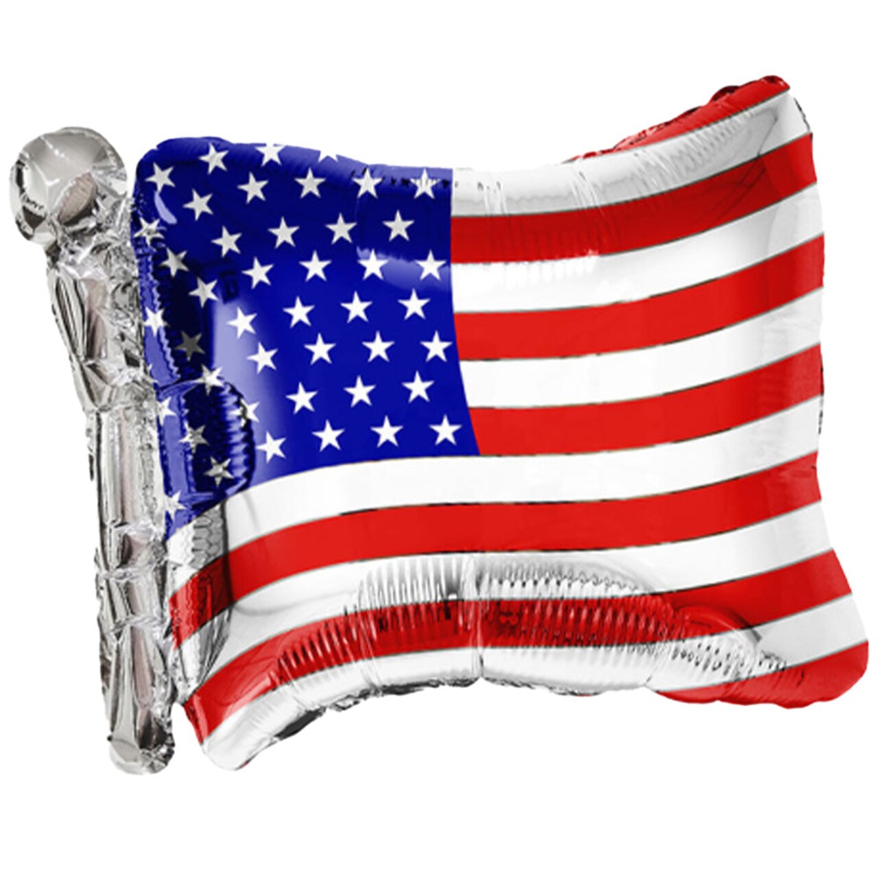 Tuftex 27 Inch Waving American Flag Foil Balloon Patriotic Independence Day Party Decor